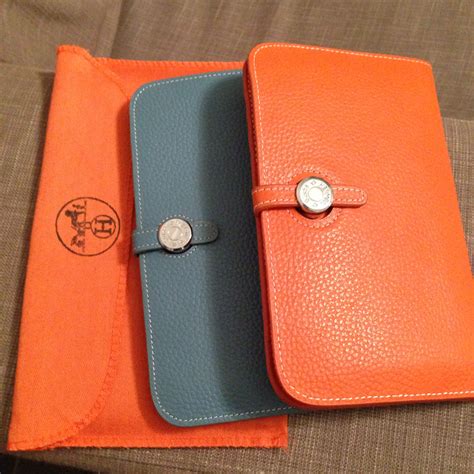 orange hermes wallet|hermes passport holder.